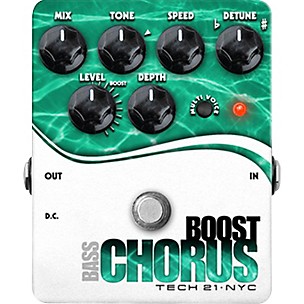Tech 21 Boost Chorus Bass Effects Pedal