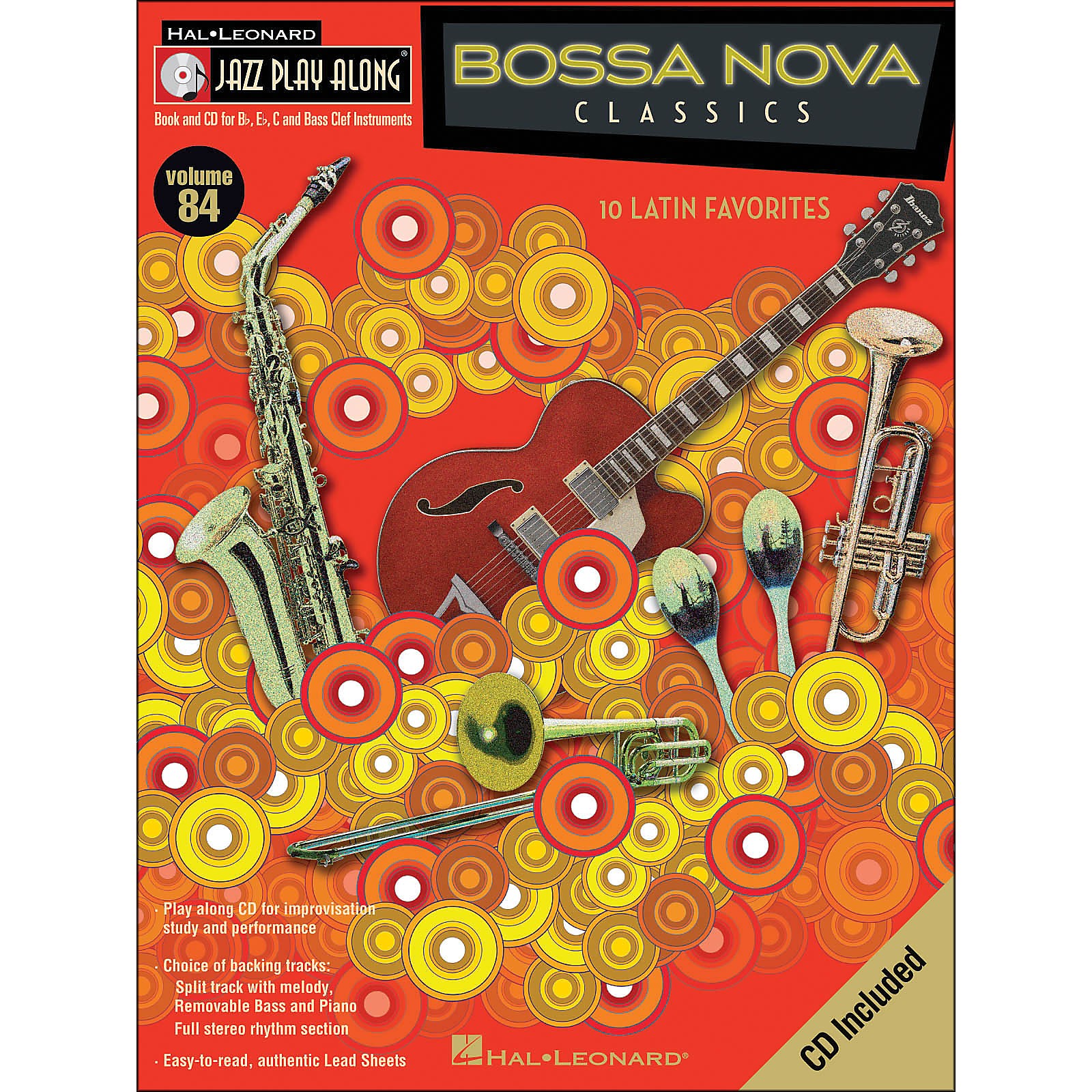 Hal Leonard Bossa Nova Classics Jazz Play-Along Volume 84 Book/CD