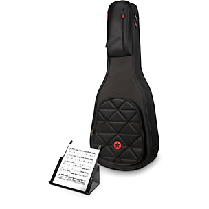 Road Runner Boulevard II Parlor Acoustic Guitar Gig Bag With PROP-IT Portable Music Stand