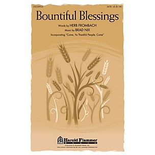 Shawnee Press Bountiful Blessings SATB composed by Brad Nix