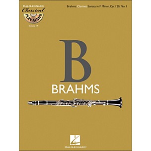 Hal Leonard Brahms: Clarinet Sonata In F Minor, Op.120, No.1 - Classical Play-Along (Book/CD) Vol.19