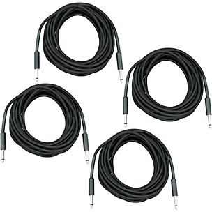 Musician's Gear Braided Instrument Cable 1/4" 4-Pack -