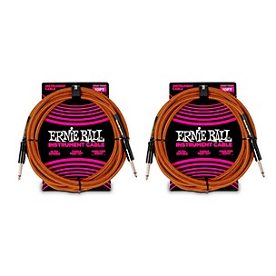 Ernie Ball Braided Instrument Cable Straight/Straight 2-Pack