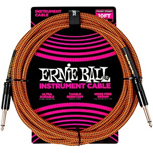 Ernie Ball Braided Straight to Straight Instrument Cable