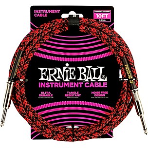 Ernie Ball Braided Straight to Straight Instrument Cable