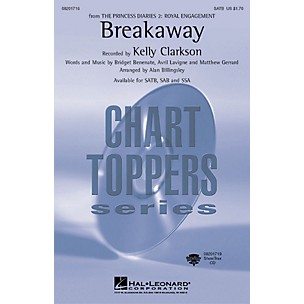 Hal Leonard Breakaway SAB by Kelly Clarkson Arranged by Alan Billingsley