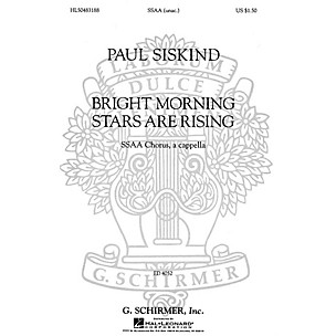 G. Schirmer Bright Morning Stars are Rising (SSAA a cappella) SSAA A Cappella composed by Traditional