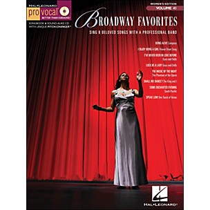 Hal Leonard Broadway Favorites - Pro Vocal Songbook for Female Singers Volume 41 Book/CD