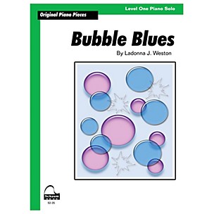 Schaum Bubble Blues Educational Piano Book by Ladonna J. Weston (Level 1)