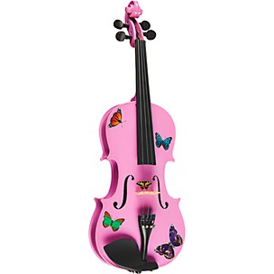 Rozanna's Violins Butterfly Dream Lavender Series Violin Outfit