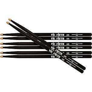 Vic Firth Buy 3 Pairs of Black Drum Sticks, Get 1 Free