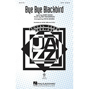 Hal Leonard Bye Bye Blackbird SAB Arranged by Steve Zegree