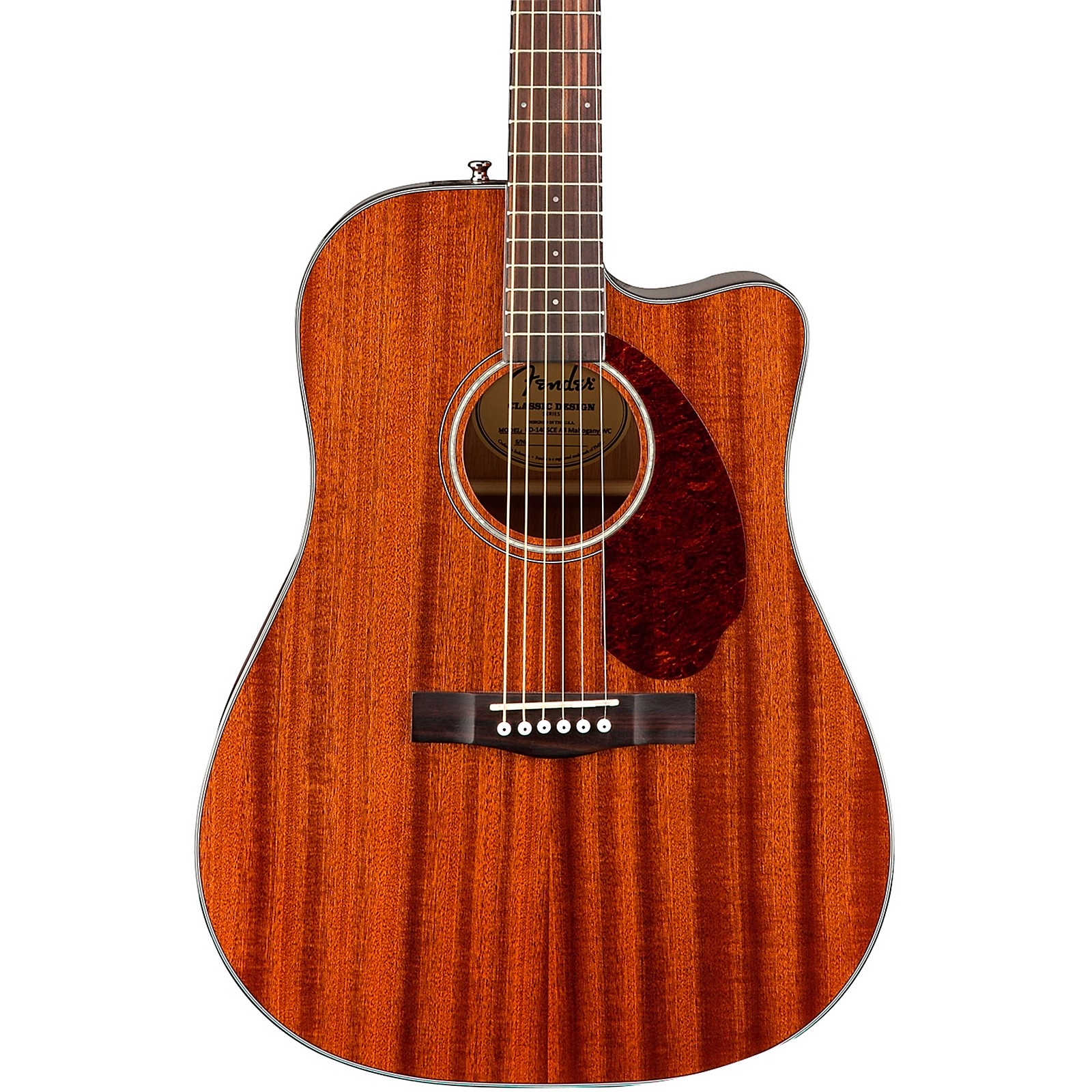 Fender CD-140SCE All-Mahogany Dreadnought Acoustic-Electric Guitar