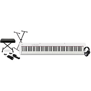 Casio CDP-S110 Compact Digital Piano With Warm Audio WA-CAB Headphone Package (Pedals/Bench/Stand Included) -