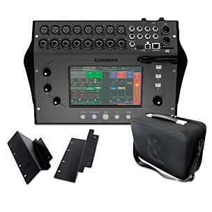 Allen & Heath CQ-18T Digital Mixer Bundle With Padded Soft Case and Rackmount Kit