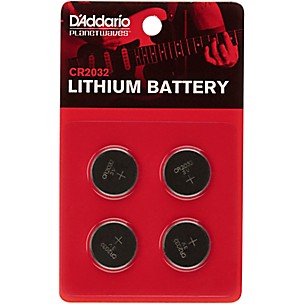 D'Addario CR2032 Lithium Battery (4 Pack)
