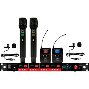 Galaxy Audio CSL4-HHVVM 4-Channel Digital UHF Wireless Microphone System -