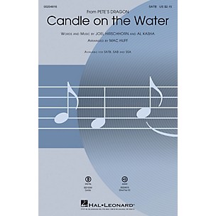 Hal Leonard Candle on the Water (from Pete's Dragon) SSA Arranged by Mac Huff