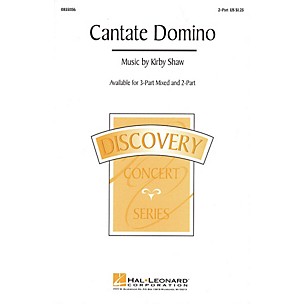 Hal Leonard Cantate Domino 3-Part Mixed Composed by Kirby Shaw