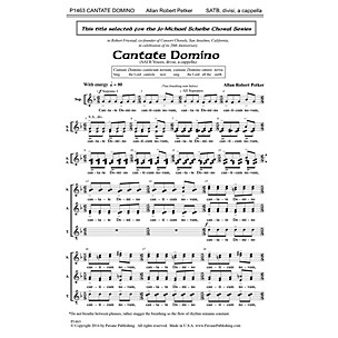 PAVANE Cantate Domino SATB a cappella composed by Allan Robert Petker