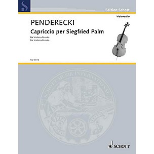 Schott Capriccio for Siegfried Palm (1968) (Cello Solo) Schott Series