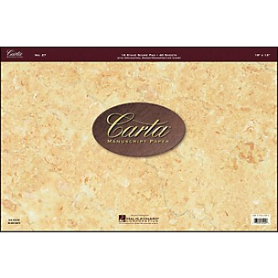 Hal Leonard Carta 27 Scorepad 18X12, 40 Sheet, 16 Stave Carta Manuscript