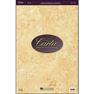 Hal Leonard Carta Manuscript 23 Scorepad 12 X 18, 40 Sheets, 26 Staves