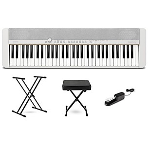 Casio Casiotone CT-S1 61-Key Portable Keyboard Essentials Bundle -