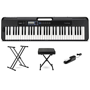 Casio Casiotone CT-S300 61-Key Digital Keyboard Essentials Bundle