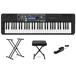 Casio Casiotone CT-S500 61-Key Portable Keyboard Essentials Bundle