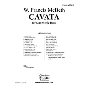 Southern Cavata (Band/Concert Band Music) Concert Band Level 2 Composed by W. Francis McBeth