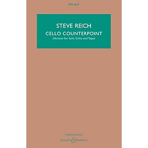 Boosey and Hawkes Cello Counterpoint (Version for Solo Cello and Tape) Boosey & Hawkes Scores/Books Series Softcover