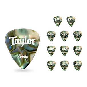 Taylor Celluloid 351 Picks, Abalone