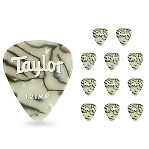 Taylor Celluloid 351 Picks, Abalone