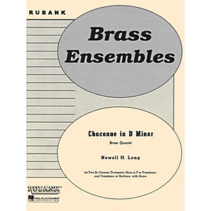 Rubank Publications Chaconne in D Minor (Brass Quartet - Grade 4) Rubank Solo/Ensemble Sheet Series