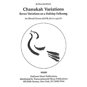 Transcontinental Music Chanukah Variations SATB a cappella composed by Joshua Jacobson