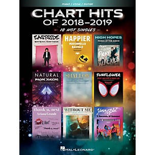 Hal Leonard Chart Hits of 2018-2019 (18 Hot Singles) Piano/Vocal/Guitar Songbook