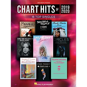 Hal Leonard Chart Hits of 2019-2020 Big Note Piano Songbook