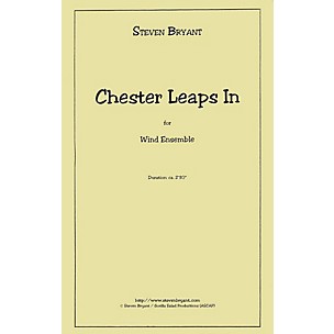 Hal Leonard Chester Leaps In (Eric Whitacre Concert Band Series) Concert Band Level 5 Composed by Steven Bryant