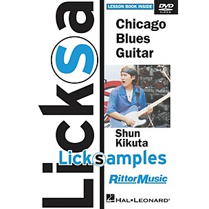 Rittor Music Chicago Blues Guitar (LickSamples) Instructional/Guitar/DVD Series DVD Written by Shun Kikuta