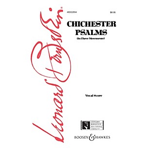 Boosey and Hawkes Chichester Psalms Vocal Score composed by Leonard Bernstein