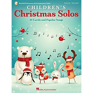 Hal Leonard Children's Christmas Solos (25 Carols and Popular Songs) Voice/Piano Book/Audio Online