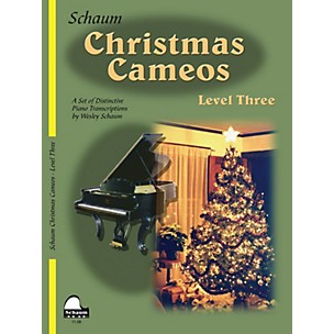 Schaum Christmas Cameos (Level 3 Early Inter Level) Educational Piano Book