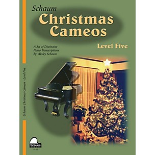 Schaum Christmas Cameos (Level 5 Upper Inter Level) Educational Piano Book