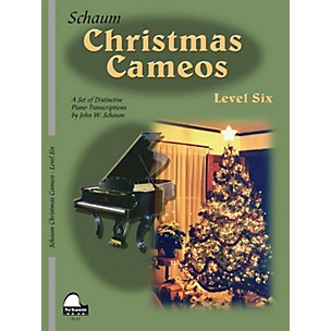 Schaum Christmas Cameos (Level 6 Early Advanced Level) Educational Piano Book