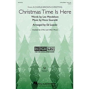 Hal Leonard Christmas Time Is Here 3-Part Mixed arranged by Ed Lojeski