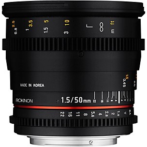 ROKINON Cine DS 50mm T1.5 Cine Lens for Canon EF