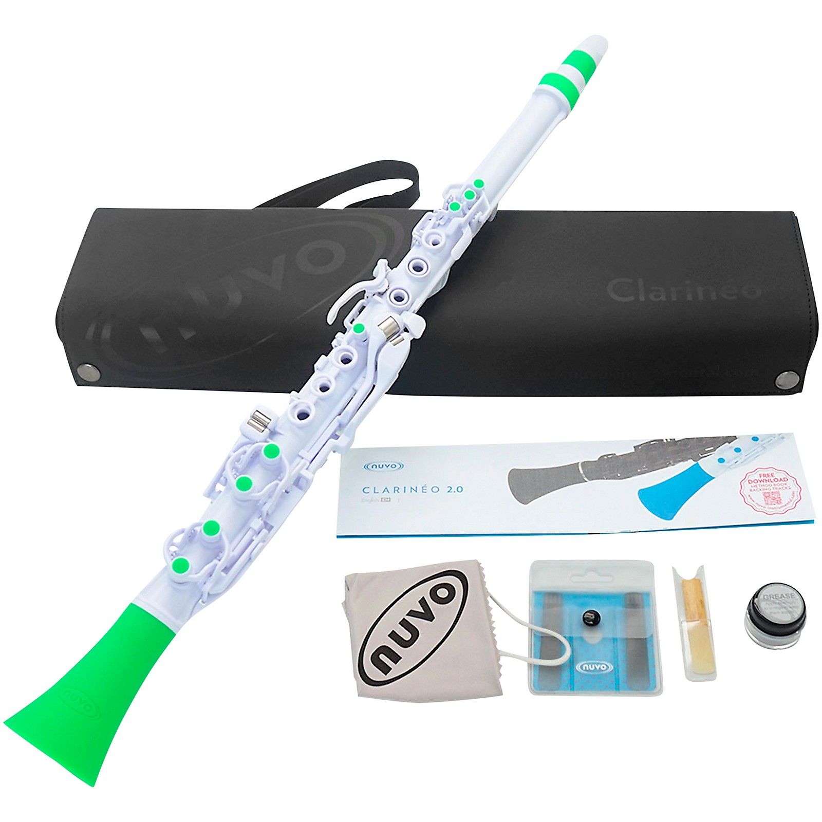 NUVO Clarineo クラリネオ NCGNJP White/Green Nuvo Clarineo 2.0 | Music & Arts