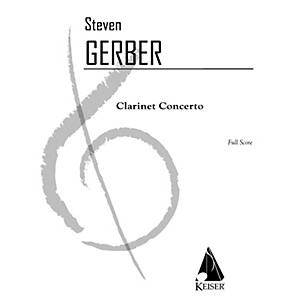 Lauren Keiser Music Publishing Clarinet Concerto LKM Music Series Composed by Steven Gerber