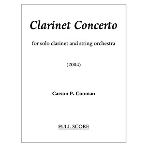 Lauren Keiser Music Publishing Clarinet Concerto (Solo Part) LKM Music Series Composed by Carson Cooman